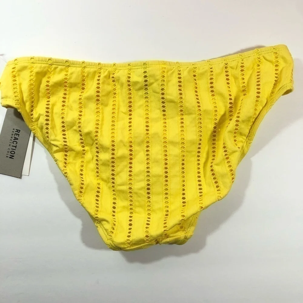 Kenneth Cole Yellow Shore Hipster Bikini Bottom S